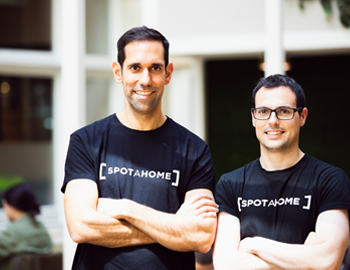 men wearing spotahome tshirt