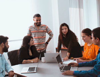 people in a meeting