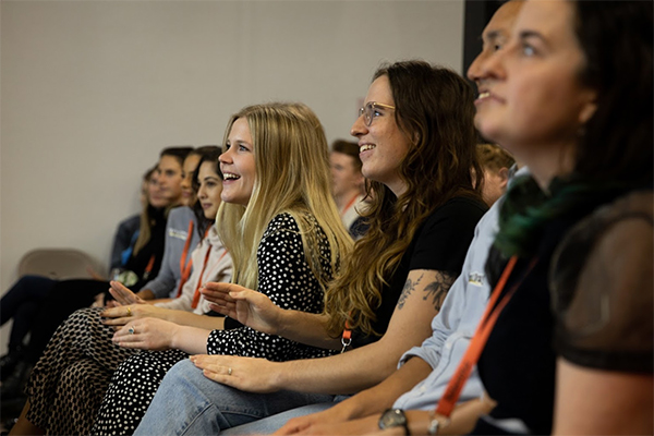 Talentful staff at a conference